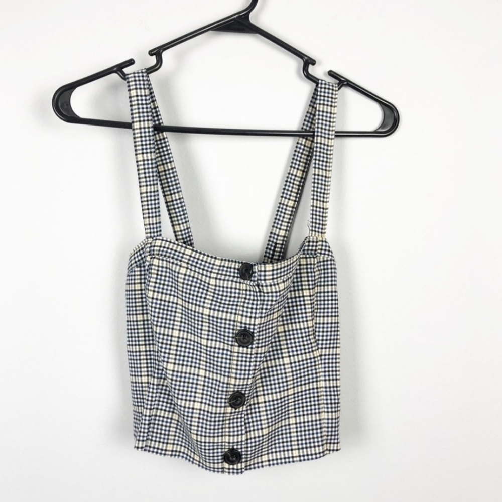 NWT Abercrombie Button Crop Top